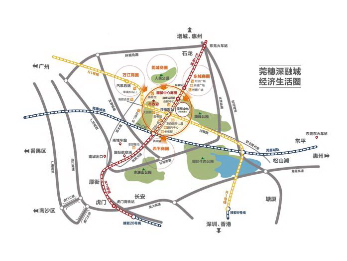 民盈山国贸中心交通图